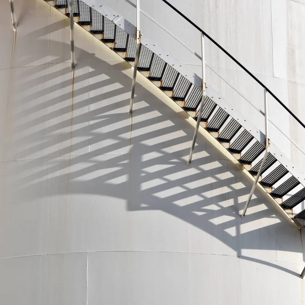 Escadaria Aço Uma Usina Dusseldorf — Fotografia de Stock