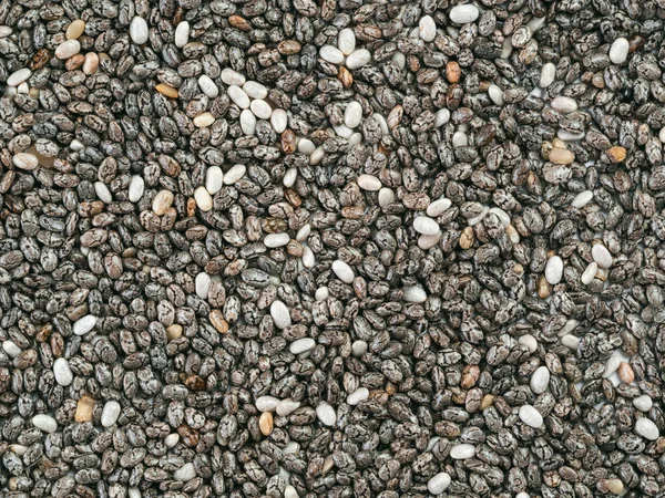 Chia Seeds Background Copy Space Top View Flat Lay Healthy — Stock Photo, Image