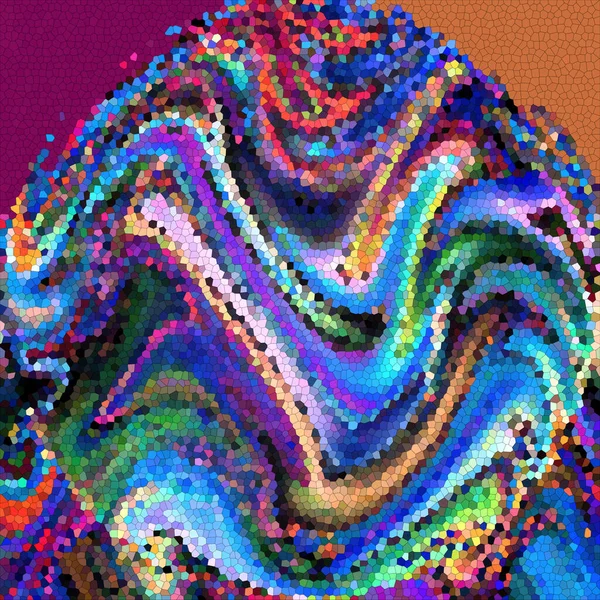 Абстрактный Цвет Фона Градиента Эффектами Визуальной Волны Мозаики Освещения — стоковое фото