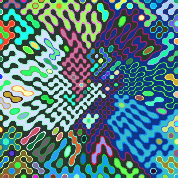 視覚波 モザイク 照明効果によるグラデーションの抽象的な彩色背景 — ストック写真
