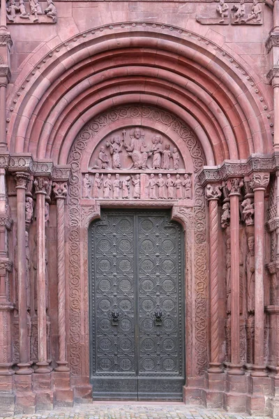 Galluspforte Sur Façade Nord Transept Basel Minster — Photo