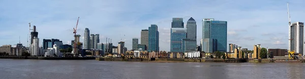 Eylül 2015 Yaklaşık Londra Ngiltere Canary Wharf Merkezi Manzarası Thames — Stok fotoğraf