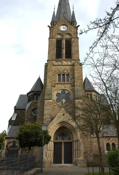 Vue Panoramique Église Détails Architecture — Photo