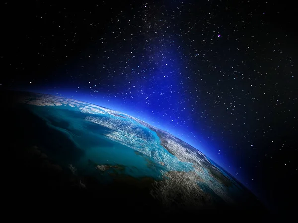 Планета Космоса Элементы Этого Изображения Предоставлены Nasa Рендерингом — стоковое фото