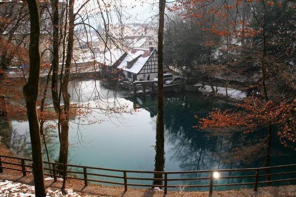 Mühle Blautopf — Stockfoto