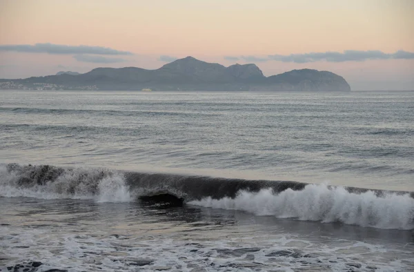 Matin Peut Picafort Majorque Épain Son Baulo Son Réel Côte — Photo