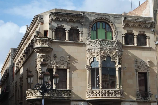 Arquitectura Del Casco Antiguo Reus Catalonia —  Fotos de Stock