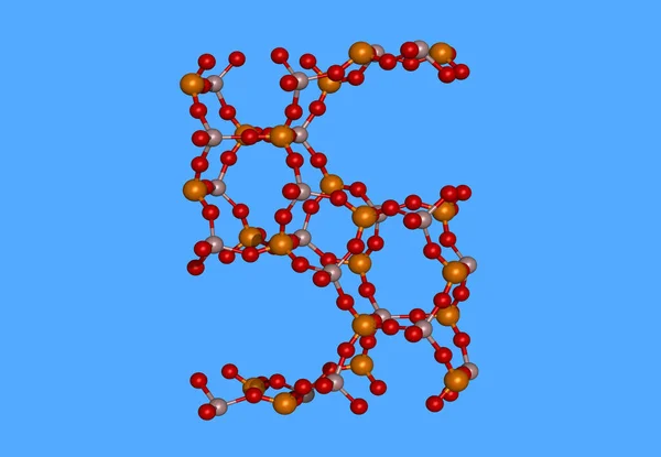 Abstraktní Molekulární Struktura Atomy Biotechnologie — Stock fotografie