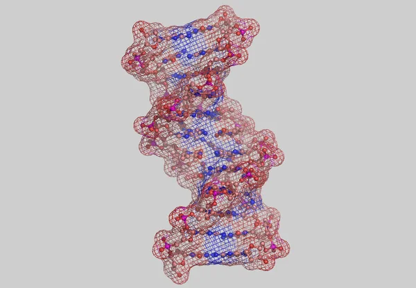 Soyut Molekül Yapısı Atomlar Biyoteknoloji — Stok fotoğraf