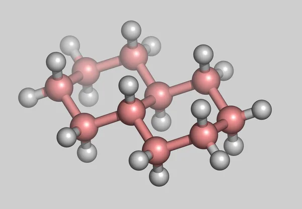 Struttura Molecolare Astratta Atomi Biotecnologie — Foto Stock