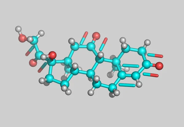 抽象分子结构 原子和生物技术 — 图库照片