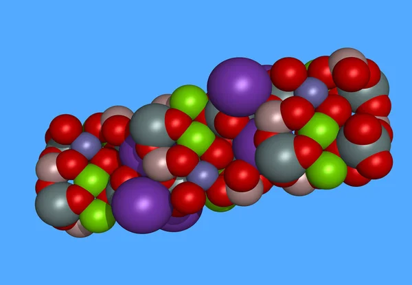 分子结构 原子和生物技术 — 图库照片