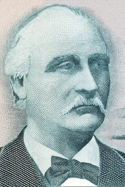 Tryggvi Gunnarsson冰岛货币肖像 — 图库照片