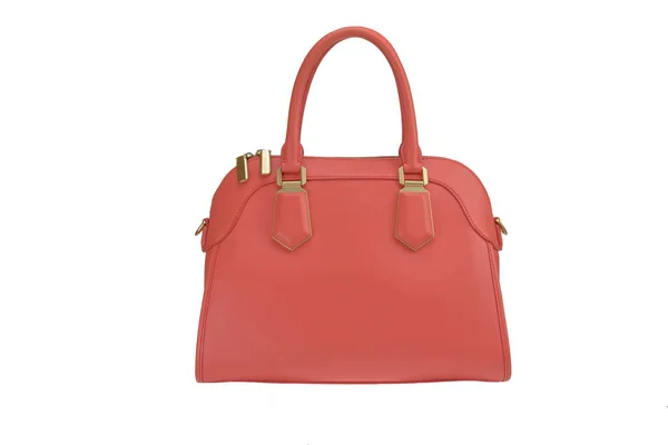 Ladies Handbag Pink White Background — Stock Photo, Image
