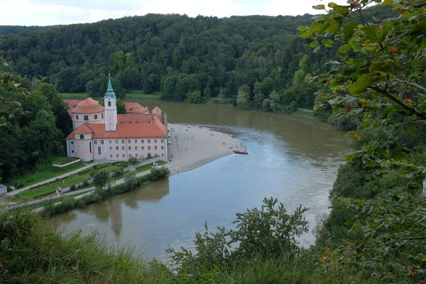 Uitzicht Kloster Weltenburg Bij Kehlheim Der Donau Bavaria Duitsland — Stockfoto