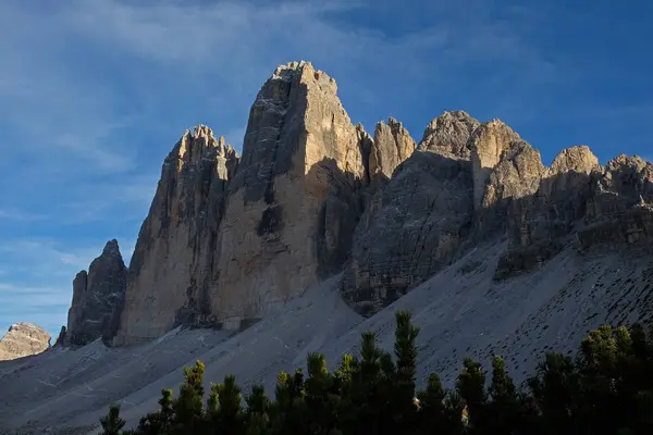 Tres Picos Las Dolomitas Tirol Del Sur Italia — Foto de Stock