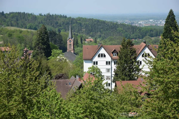 Hus Sasbachwalden Svart Skog Kyrka Baden Wurttemberg Norra Svarta Skogen — Stockfoto