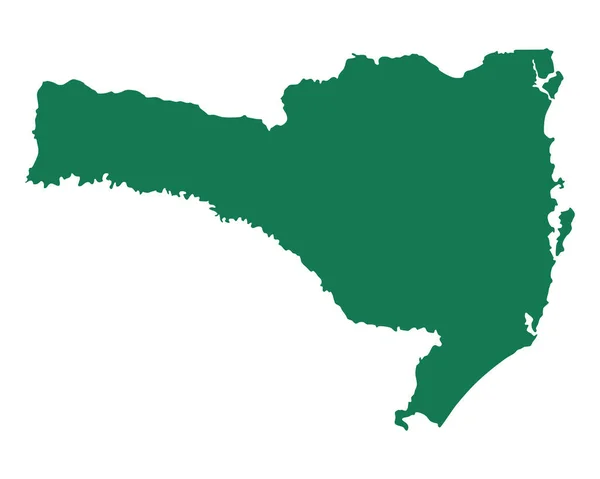 Kaart Van Santa Catarina — Stockfoto