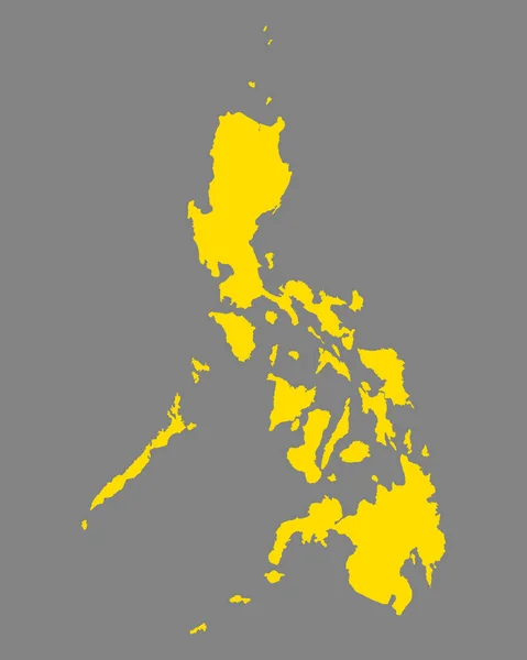 菲律宾的地图 — 图库照片
