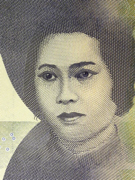 Corte Nyak Meutia Retrato Dinheiro Indonésio — Fotografia de Stock