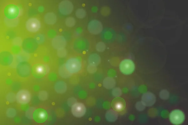 Abstrato Bokeh Verde Iluminado — Fotografia de Stock