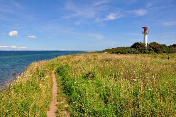 Leuchtturm Auf Den Klippen Heiligenhafen — Stockfoto