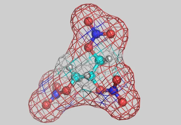 Molecule Structure Atoms Biotechnology — Stock Photo, Image