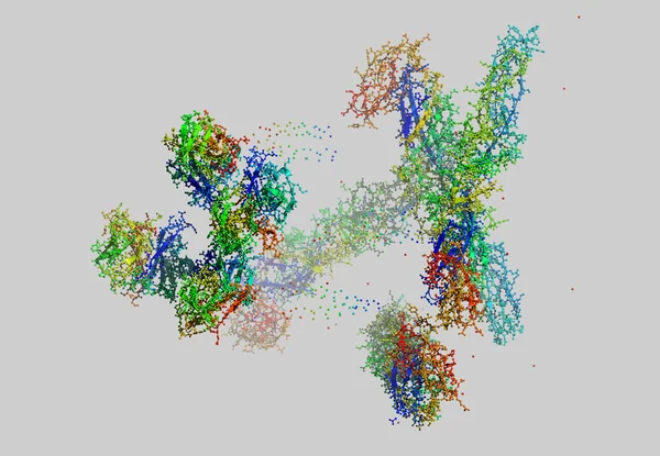 Molecular Structure Computer Graphics — Stock Photo, Image