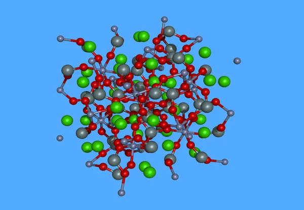 分子構造原子バイオテクノロジー — ストック写真