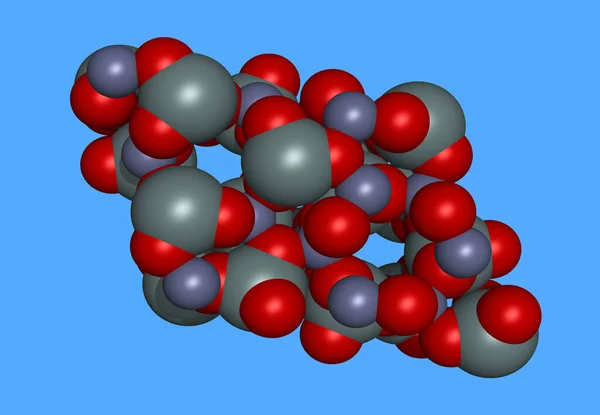 Структура Молекул Атомов Биотехнологий — стоковое фото