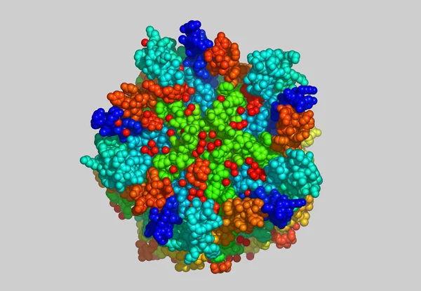 Estrutura Molecular Átomos Biotecnologia — Fotografia de Stock