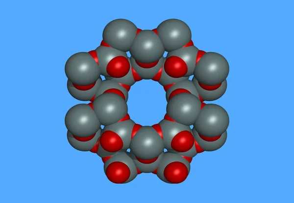 Estrutura Molecular Átomos Biotecnologia — Fotografia de Stock