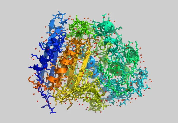 Molecule Structure Atoms Biotechnology — Stock Photo, Image