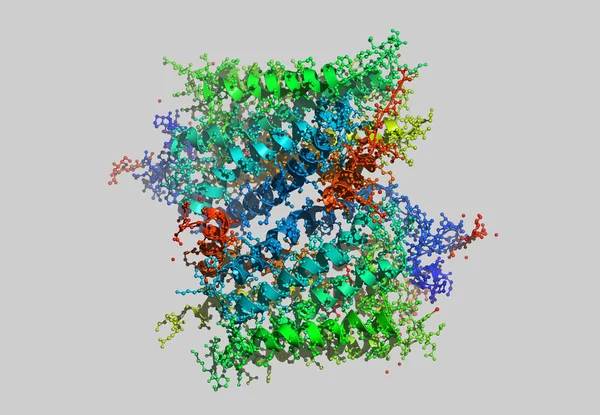 Molekylär Struktur Datorgrafik — Stockfoto