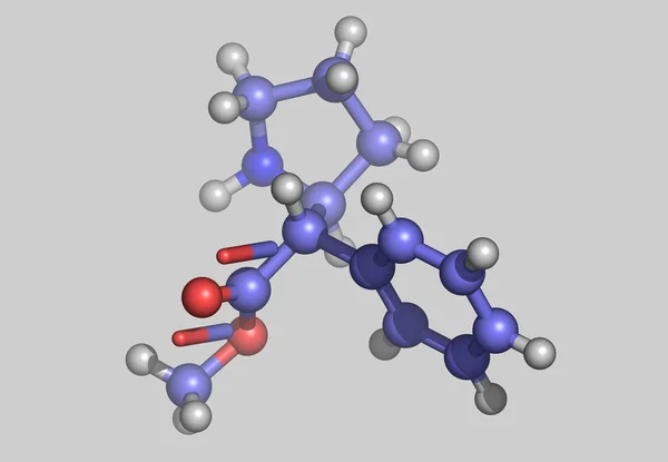 Adha药物分子模型 — 图库照片