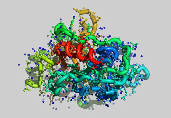 Moleküler Yapı Bilgisayar Grafikleri — Stok fotoğraf