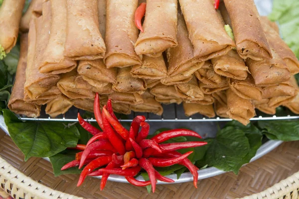 Mercado Alimentos Tradicional Festival Phimai Ciudad Phimai Provincia Nakhon Ratchasima —  Fotos de Stock