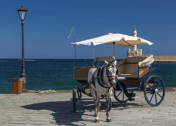 Port Chania Crete Stock Photo