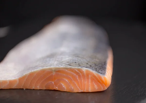 Eetlust Van Zalm Visvlees Zeevoedsel — Stockfoto