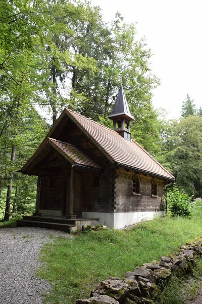 Bezegg Παρεκκλήσι Εκκλησία Εκκλησία Δάσος Bezau Vorarlberg Bregenzerwald Μικρό Θρησκεία — Φωτογραφία Αρχείου