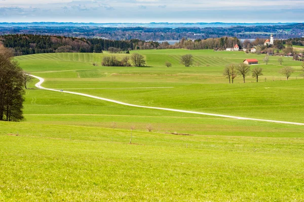 Street Nature Degerndorf Bavaria Starnbergersee Meadow Village Voralpenland — 图库照片