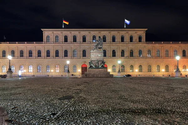 Fachada Sur Residencia Munich Castillo Ciudad Los Duques Electores Reyes — Foto de Stock