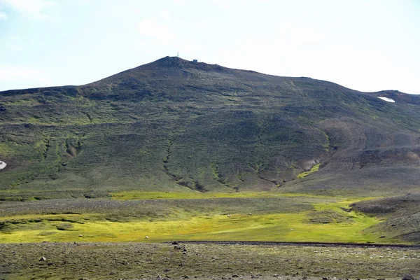 Vulcano Krafla Islanda Montagna Montagna Montagne Vulcanismo Montagne Area Vulcanica — Foto Stock
