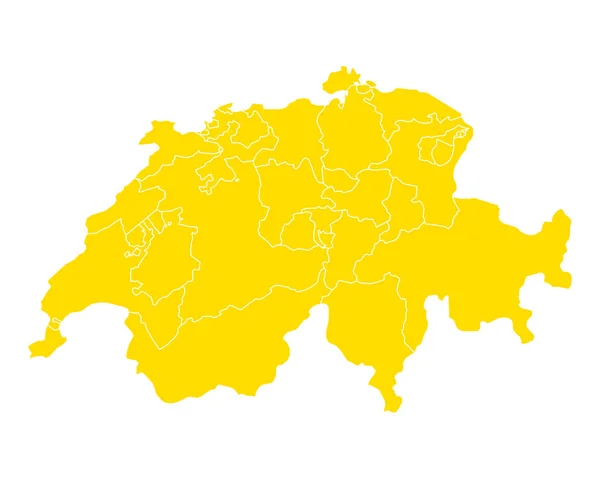 Karta Över Schweiz Geografisk Illustration — Stockfoto