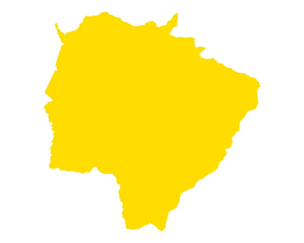 Karte Von Mato Grosso Sul — Stockfoto