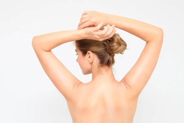 Woman Showing Her Back — Stock Photo, Image