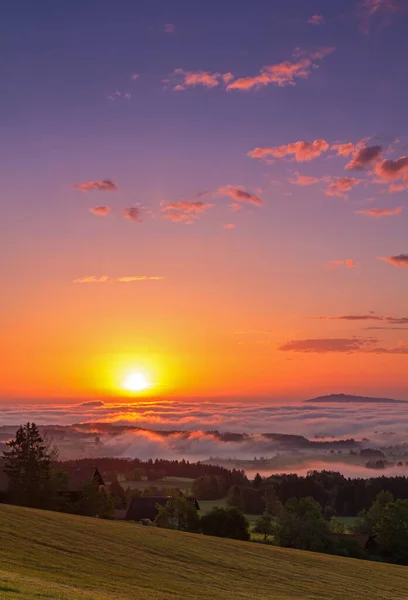 Схід Сонця Ейкерберзі Над Туманним Шельфом — стокове фото