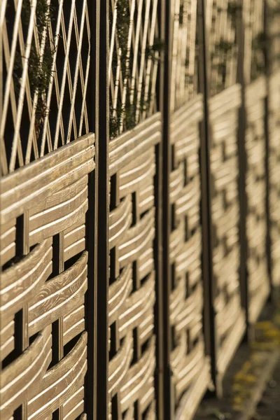Wooden Fence Sunlight — Stock Photo, Image
