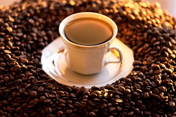 Kávé Mindenkinek Háttérben Közelkép — Stock Fotó