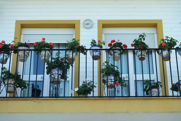 Balconi Spagnoli Andalusia Seville — Foto Stock